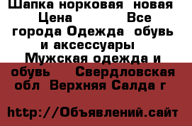 Шапка норковая, новая › Цена ­ 5 000 - Все города Одежда, обувь и аксессуары » Мужская одежда и обувь   . Свердловская обл.,Верхняя Салда г.